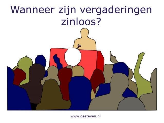 Zinloos vergaderen